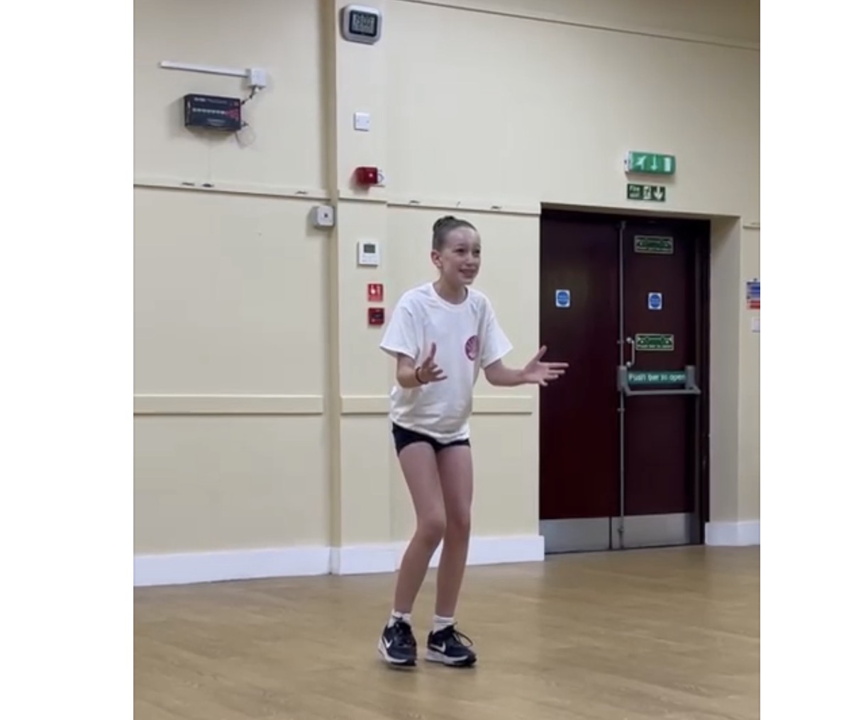 Student performing in a Pure Performance class
