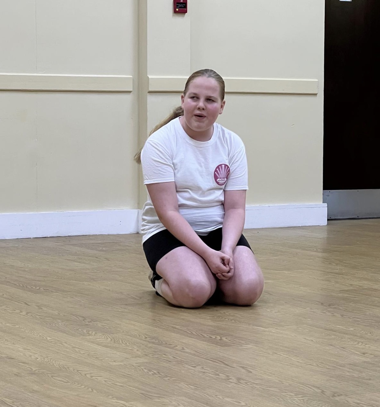 Student performing in a Pure Performance class